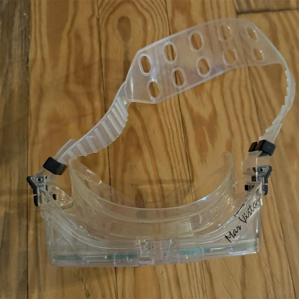 U.S. Divers Dual Lens Scuba Snorkel Dive Mask Clear Adjustable Strap snorkel